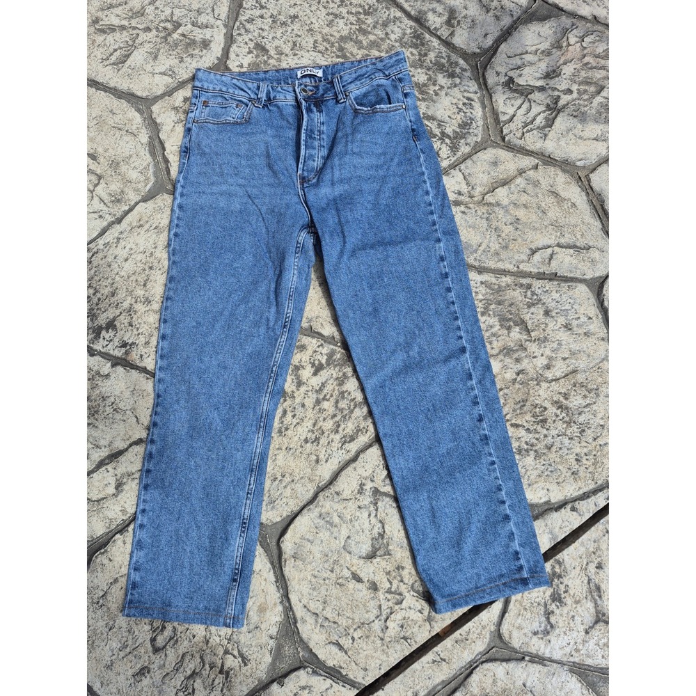 Only Jeans Women Size 29 Medium‎ Wash Straight Leg EUC